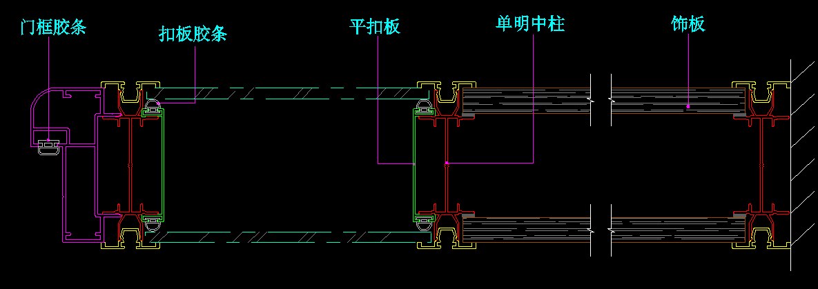 玻璃隔斷鋁材