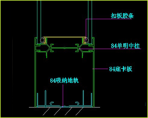 雙玻隔斷地軌